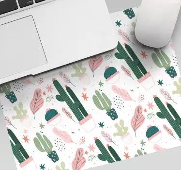 Kaktuszlevél minták mouse pad minták - TenStickers