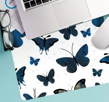 Kék csillogó pillangó szárny eredeti egérpad - TenStickers