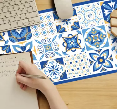 Kék mediterrán stílusú eredeti egérpad - TenStickers