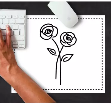 Két virágzöld eredeti egérpad - TenStickers