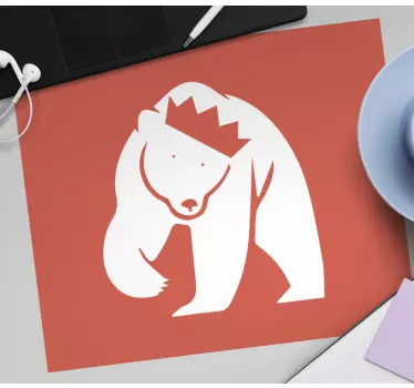 Királyi medve design eredeti egérpad - TenStickers