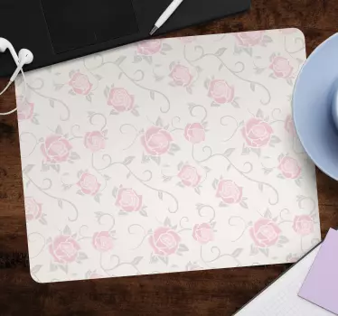 Kis virágok vintage stílusú eredeti egérpad - TenStickers