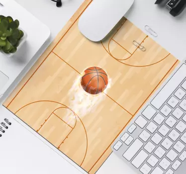 Kosárlabda pálya eredeti vinil egérpad - TenStickers
