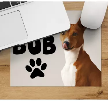 Kutya mintás egérpad névvel - TenStickers