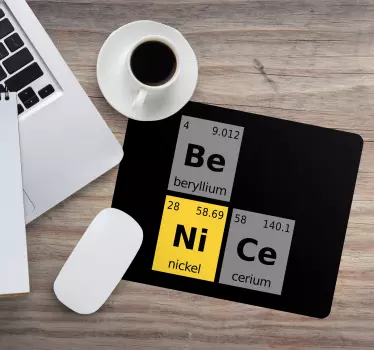 Legyen szép kémiai elem szó egérpad idézőjelekkel - TenStickers