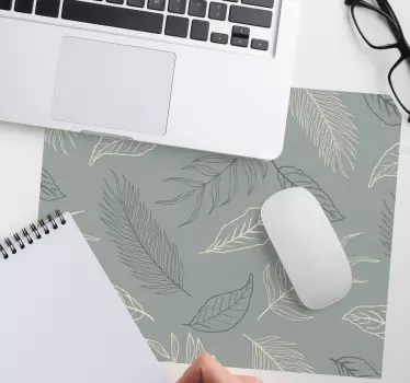 Levélmintás egérpad minták - TenStickers
