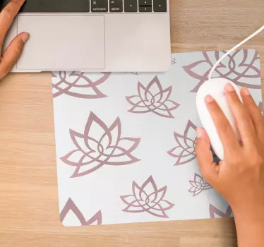 Lotus virág minták mouse pad minták - TenStickers