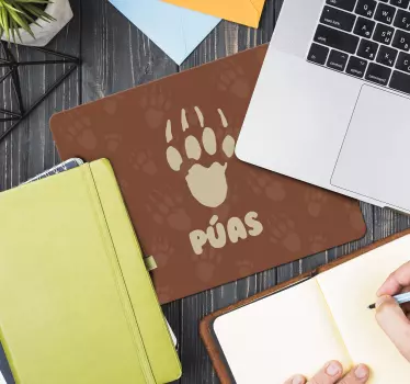 Medve mancs nyoma mouse pad eredeti - TenStickers