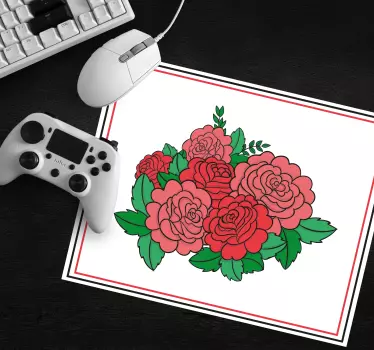 Merész virágkompozíció egérpad eredeti - TenStickers