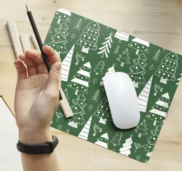 Mesés Ünnepi fák egérpad karácsony - TenStickers