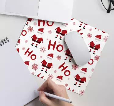 Mikulás és hohoho karácsonyi egérpad - TenStickers
