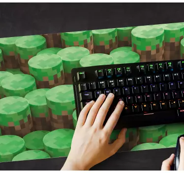 Minecraft gaming vinyl egérpad - TenStickers