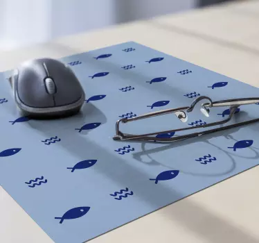 Minimális hal mintás hal egér szőnyeg - TenStickers