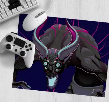 Mitikus lény illusztráció mouse pad szerencsejáték - TenStickers