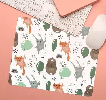 Mókus, medve és aranyos nyúl egérpad minták - TenStickers