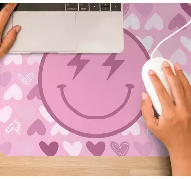 Mosolygó szív minta - eredeti egérpad - TenStickers
