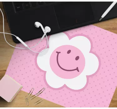 Mosolygó virágminta egérpad eredeti - TenStickers