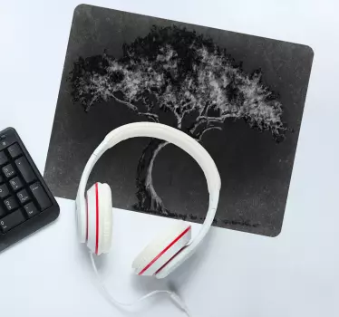 Művészi fa sziluett egérpad eredeti - TenStickers