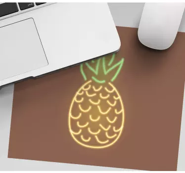 Neon ananász grafika - mouse pad eredeti - TenStickers