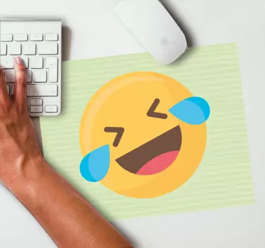 Nevess az emoji-val - eredeti egérpad - TenStickers