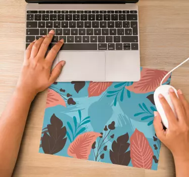 Növényi levél elrendezés egérpad minták - TenStickers