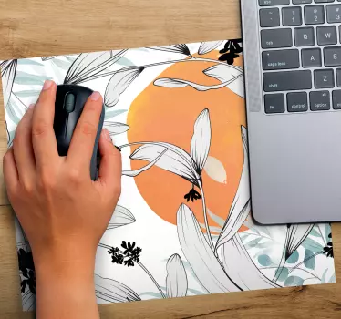 Növényi levél motívum eredeti egérpad - TenStickers