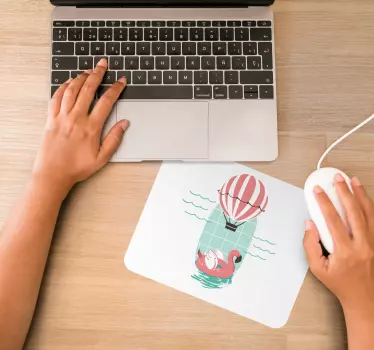 Nyári szórakoztató flamingó eredeti egérpad - TenStickers