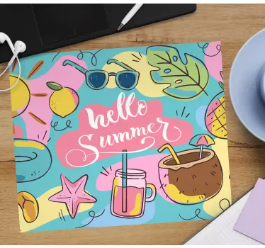 Nyári Üdvözlet mintás egérpad - TenStickers