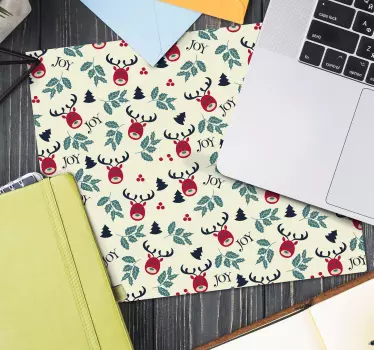 öröm és rénszarvas karácsonyi egérpad - TenStickers