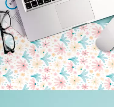 Pasztell színű virágmintás eredeti egérpad - TenStickers