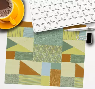 Patchwork színblokkok egérpad minták - TenStickers