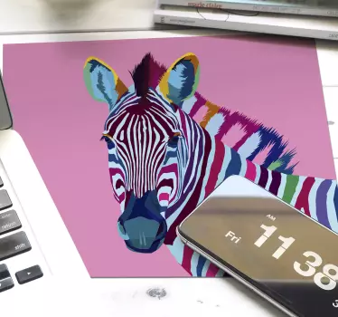 Pop art zebra egér szőnyeg - TenStickers