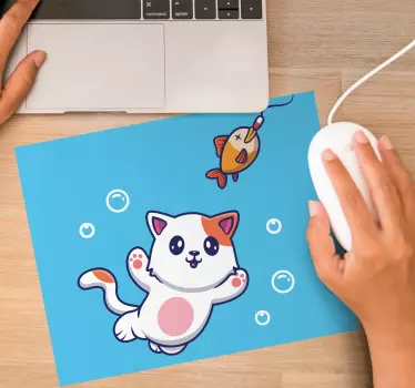 Rajzfilm cica halal eredeti egérpad - TenStickers