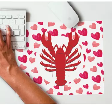 Rák szív minta egérpad eredeti - TenStickers