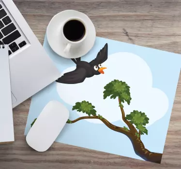 Repülő madár illusztráció - mouse pad eredeti - TenStickers