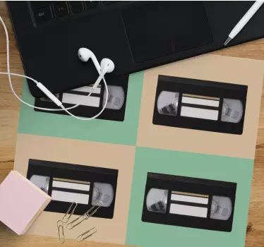 Retro videokazetták mouse pad eredeti - TenStickers