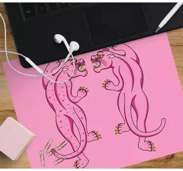Rózsaszín párducokkal szemben mouse pad eredeti - TenStickers