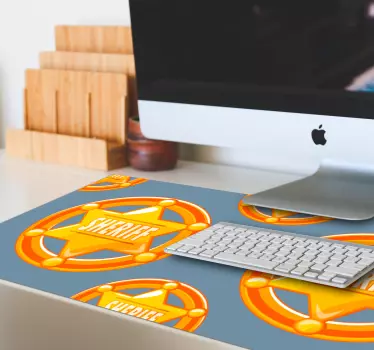 Sheriff csillag minta eredeti egérpad - TenStickers