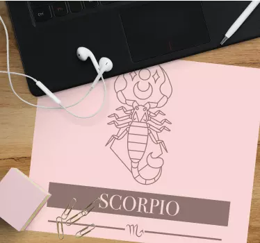 Skorpió szimbolikus figura mouse pad outes - TenStickers