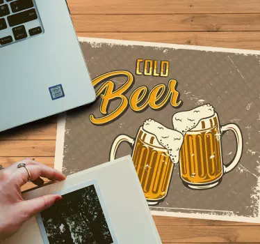 Söröskorsó grafika mouse pad eredeti - TenStickers