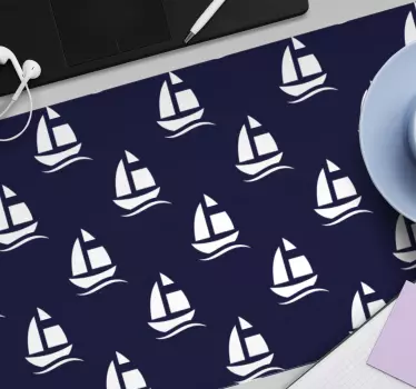 Sötétkék tengeri mintás egérpad minták - TenStickers