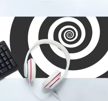 Spirális optikai illúzió egérpad minták - TenStickers