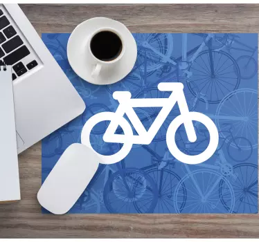Stilizált bicikli grafika mouse pad szerencsejáték - TenStickers