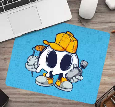 Szellem munkás karakter - szerencsejáték egérpad - TenStickers
