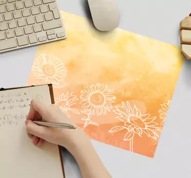Szép eredeti napraforgó virágos egéralátét - TenStickers