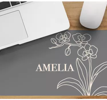 Szép orchidea vonalas ág, több egérpad - TenStickers