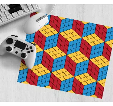 Színes 3d kockák egérpad minták - TenStickers