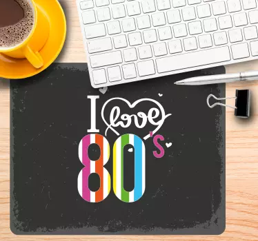 Színes 80-as évek szerelem egérpad outes - TenStickers