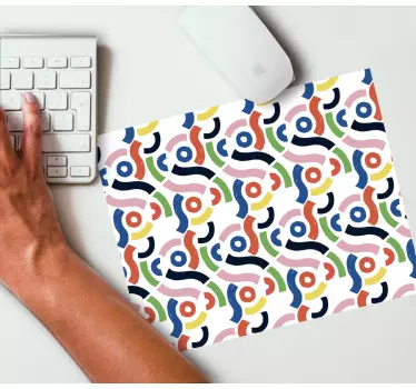 Színes absztrakt tegek mouse pad minták - TenStickers