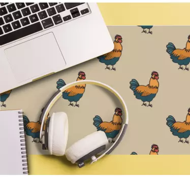 Színes csirke minta mouse pad eredeti - TenStickers